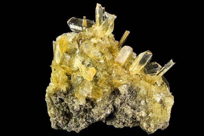 Selenite Crystal Cluster (Fluorescent) - Peru #108615